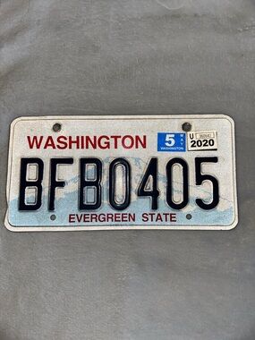 Washington State- License Plate Wall Decor